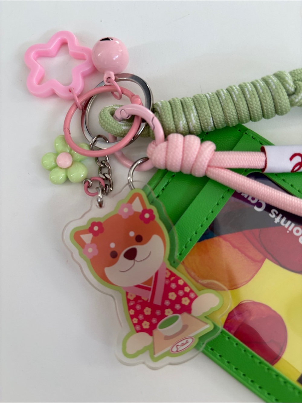 🇨🇦Shiba-Inu x Matcha 🍵 Cardholder & Keychain - Picture 7 of 7